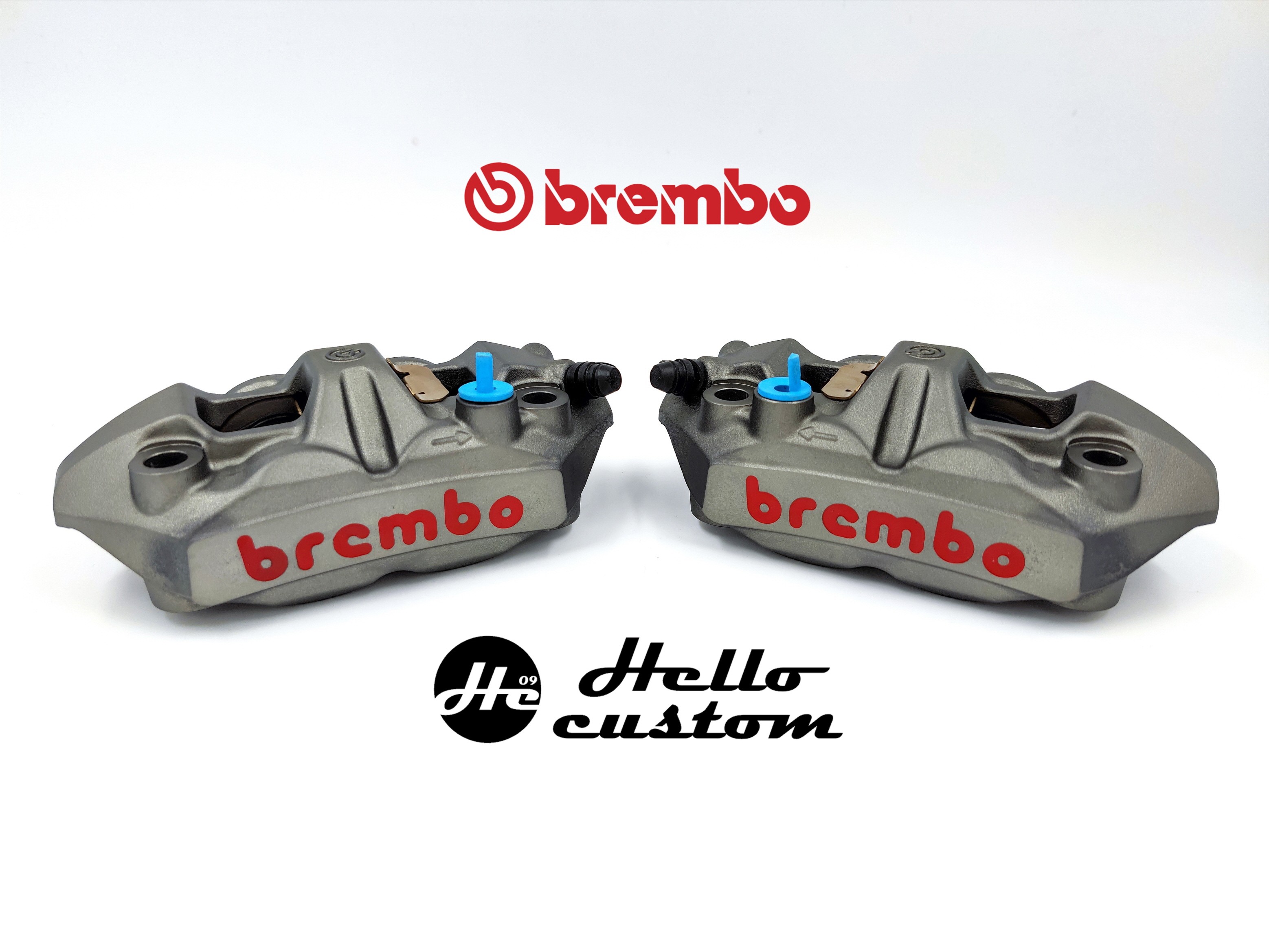 BREMBO RACING M4 PAIR 100MM. + WITH BRAKE PAD