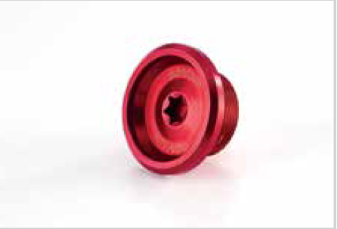  HONDA MONKEY KITACO GENERATOR CENTER BOLT - RED 
