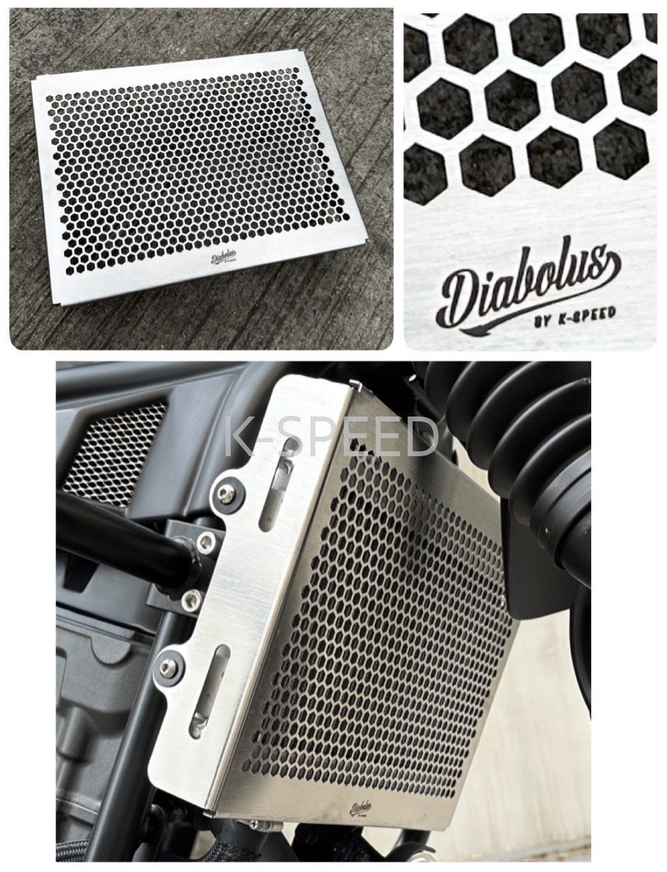 Diabolus Radiator Guard Hexagon for Honda CL 300&500