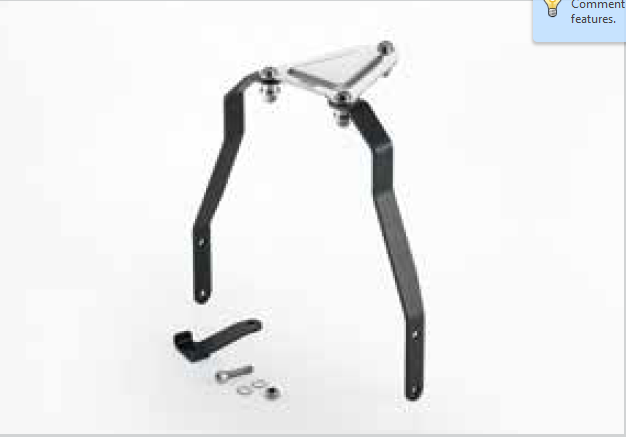  HONDA MONKEY GCRAFT DOWN FENDER BRACKET - BLACK