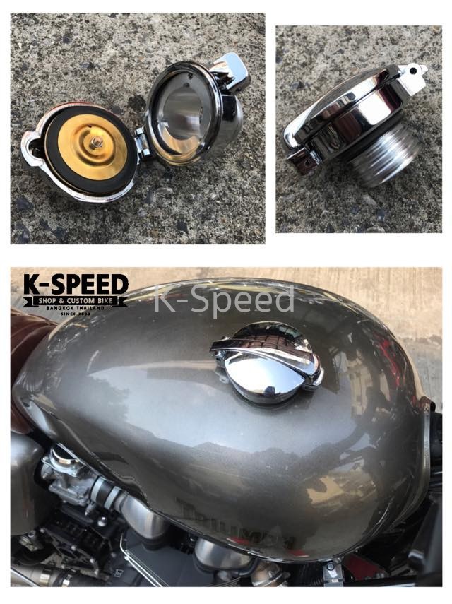 Tank cap Lock Diablo Vintage Style For TRIUMPH