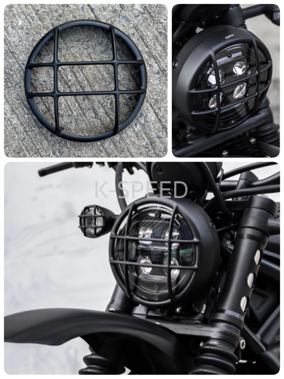 Diabolus Headlight Cover for Honda CL300 & 500