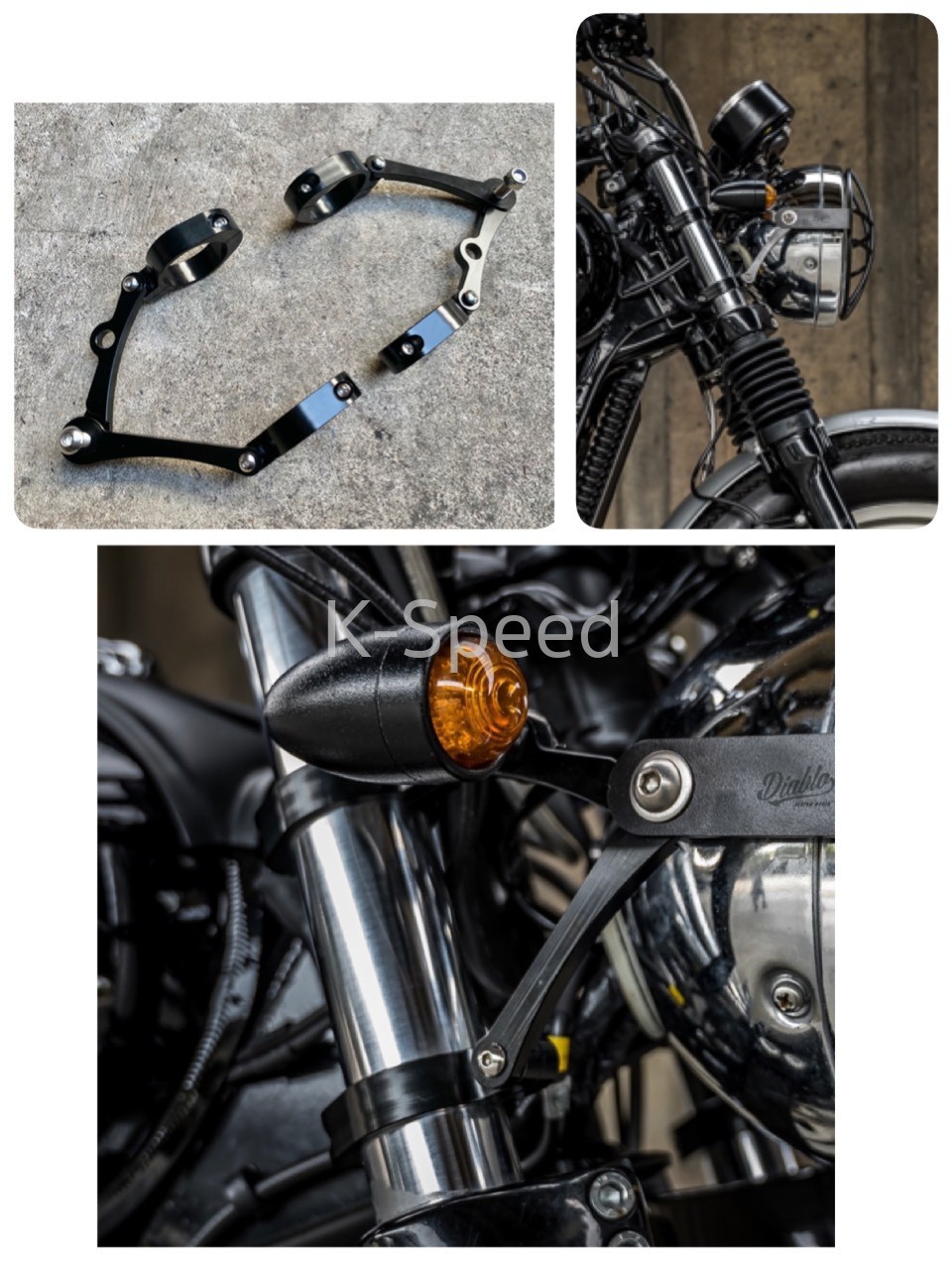 Diablo CNC Headlight Leveling Bracket for GT 650 & Interceptor 650