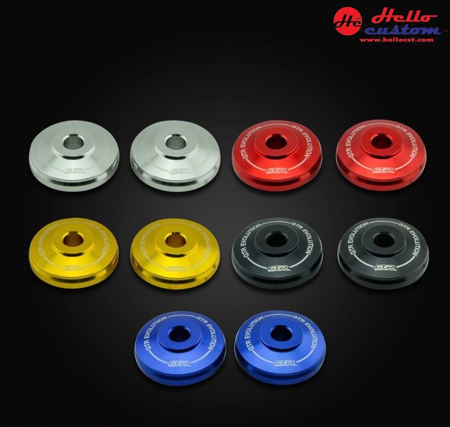 FRONT WHEEL NUT  GTR AEROX/N-MAX (L+R)  for YAMAHA AEROX BLACK