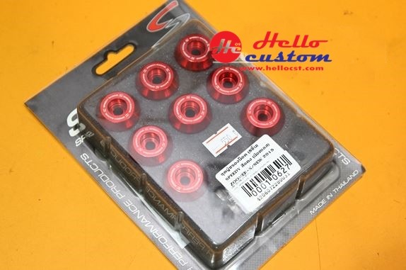 BUSH+BOLT STAINLESS<8PIECES> SPEEDY for HONDA ZOOMER-X RED