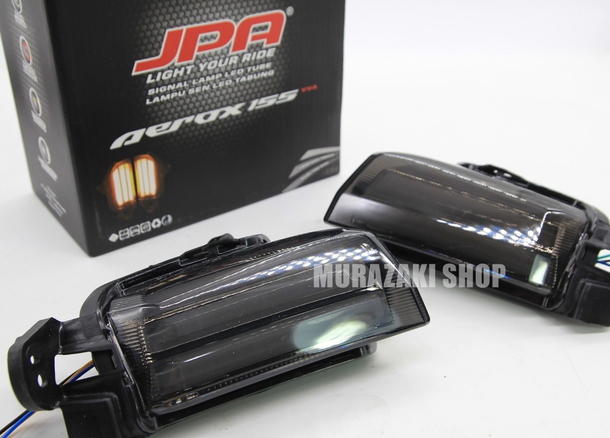 Front Turner Lights JPA put on Yamaha AEROX. -BLACK