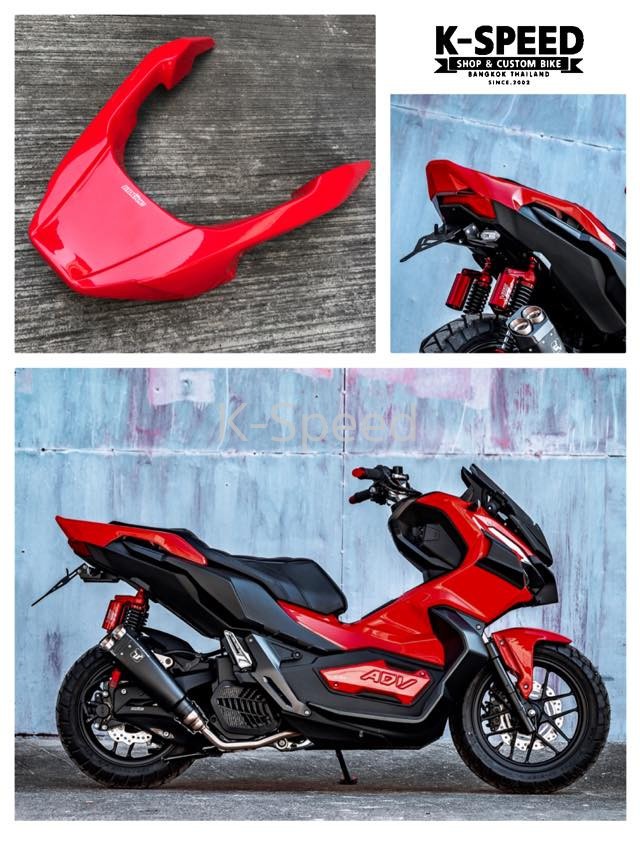 Motive motorcycle Passenger Rear Seat End cover For Honda ADV150  Red Color