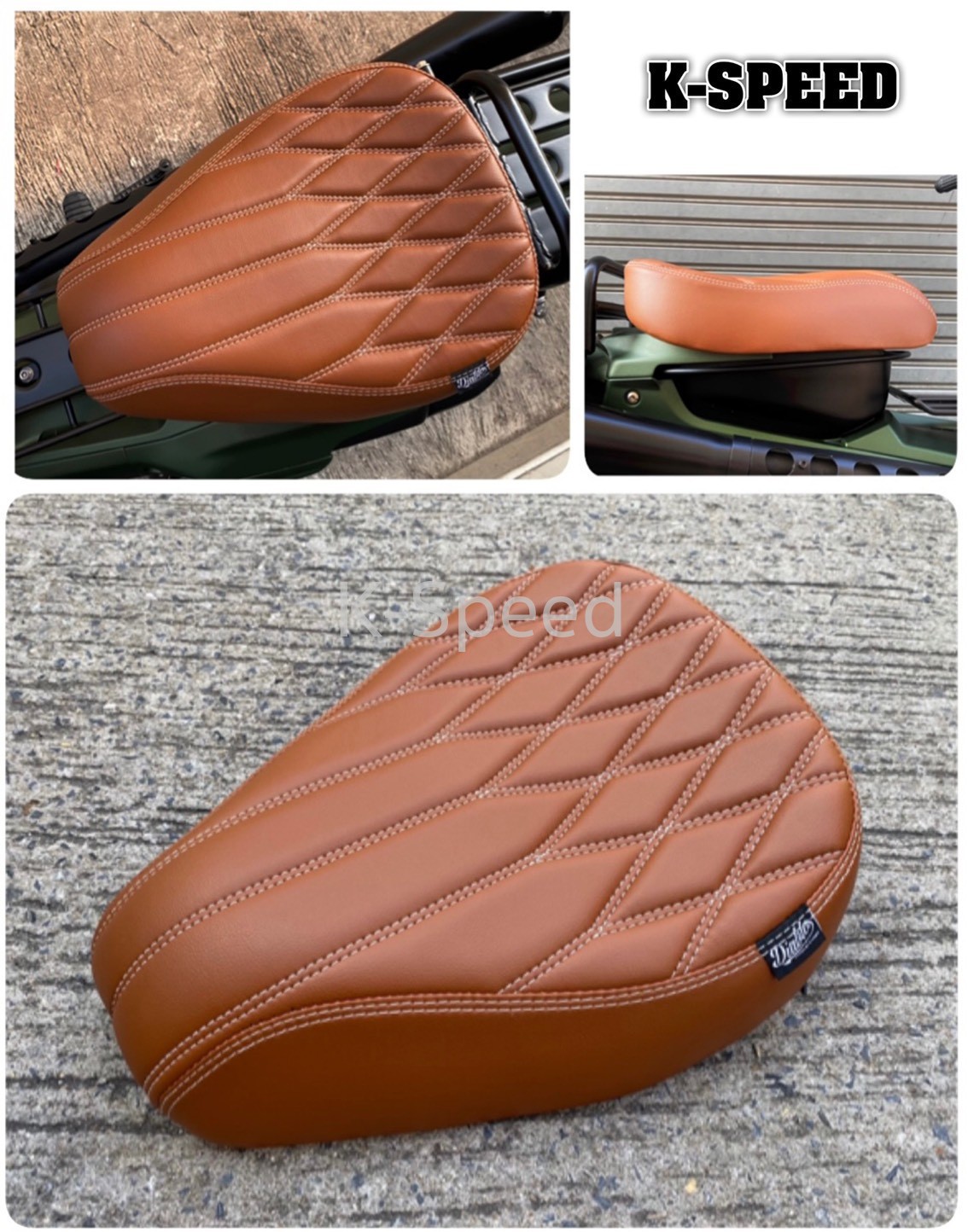 Diablo Seat Brown Mixed Pattern For Honda CT125