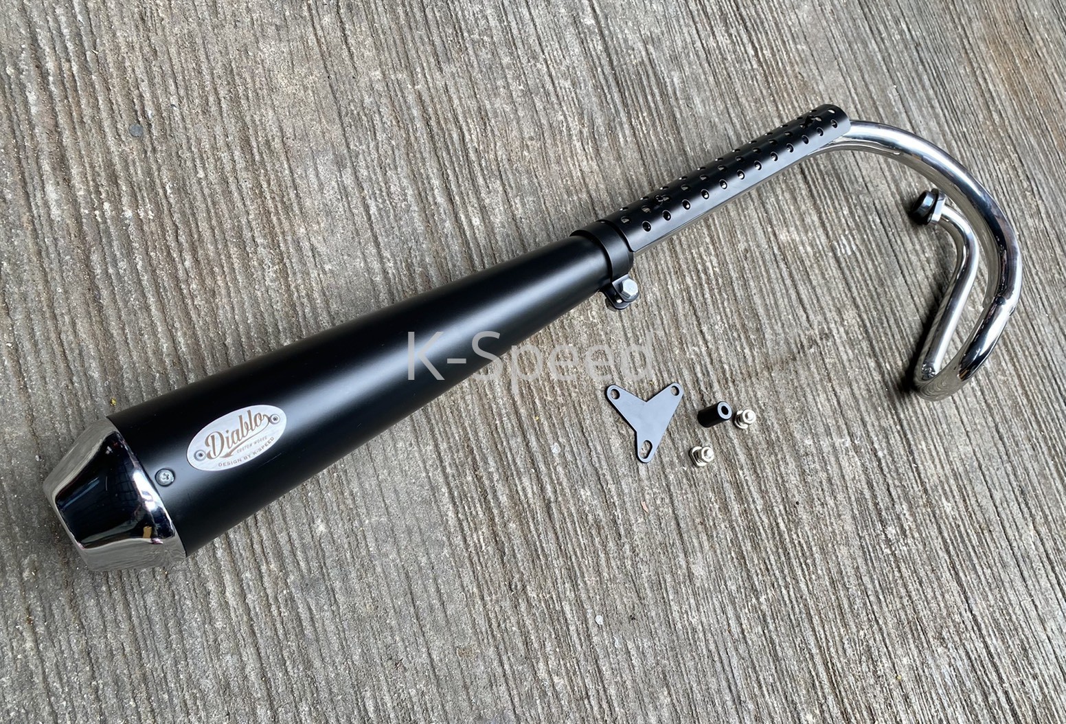 Diablo Full System Exhaust for Dax125 (Stainless Steel Header)