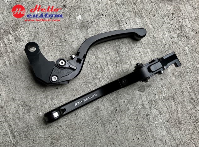 ADJUSTABLE FOLDING EXTENDABLE BRAKE CLUTCH LEVER  SILVER RZM Racing SPS. Rebel300&500