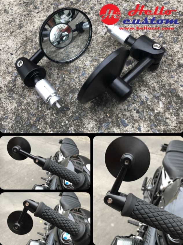 ADJUSTABLE HANDLEBAR CLAMP MIRROR Moto Mini For Rebel300&500