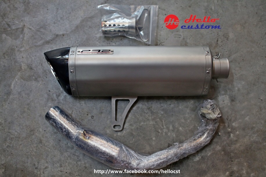 Exhaust PR2 For Yamaha Xmax 300 ( Silver )