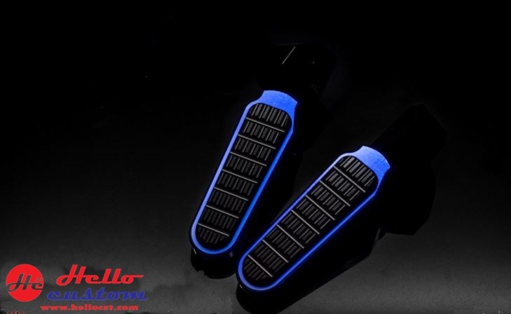 FOOT PEGS GTR for Aerox BLUE
