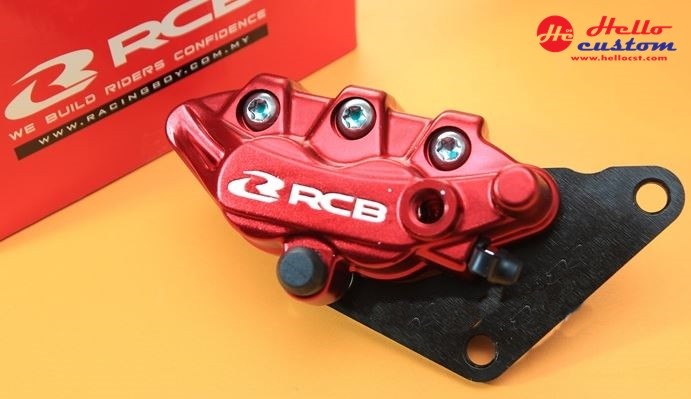FRONT PUMP AND CALIPER Racing boy for YAMAHA AEROX RED