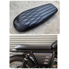 Diablo "Mixed pattern" Short Seat (Special embroidery) Slim version for ROYAL ENFIELD 650 GT650 & Interceptor 650
