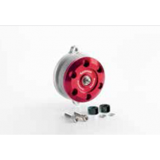 HONDA MONKEY KITACO HEAD SIDE COVER - BLACKRED 