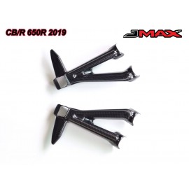 carbon rear foot rest cover HONDA CBR 650R 2019 JMAX 