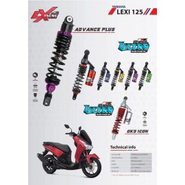 Rear Shock Absorber Ultra Series OKD Icon For Yamaha Lexi