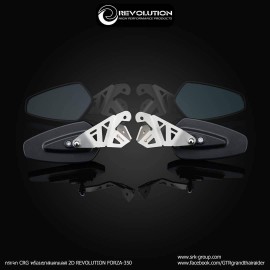 Mirror CRG + Bracket Stainless Revolution For Forza 350