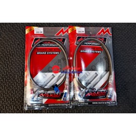 Morin’s brake cable with triple colors banjo bolt *NO ABS For Yamaha Aerox155 - New Aerox2021-SMOKY