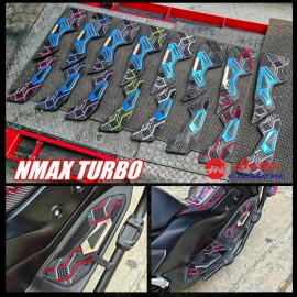 Foot plate (Stainless+Rubber) For New Nmax Turbo 2025