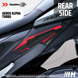 Rear Side Rubber Hayaidesu For Yamaha Aerox155 Turbo 2025-2026