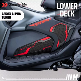 Lower Deck Rubber Hayaidesu For Yamaha Aerox155 Turbo 2025-2026