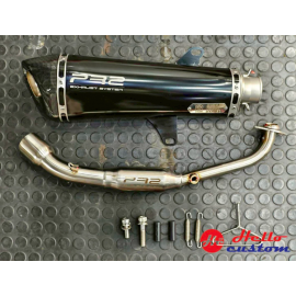 PR2 Shorty Black Exhaust for Yamaha NMAX155 2021– On