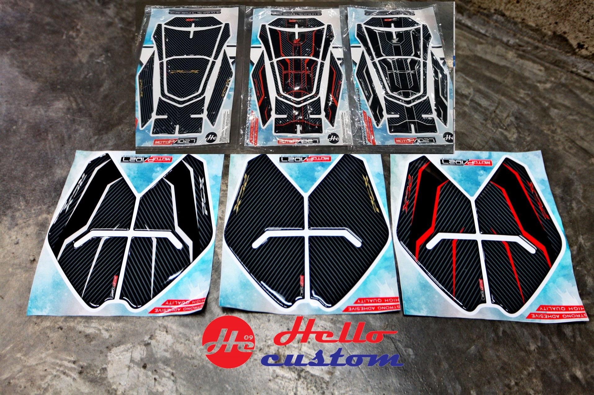 Sticker Tank+wing Honda PCX160 