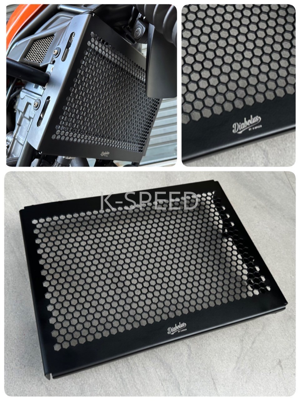 Diabolus Radiator Guard Hexagon for Honda CL300 & 500