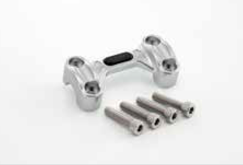 HONDA MONKEY HANDLE BAR CLAMP H2C - SILVER 