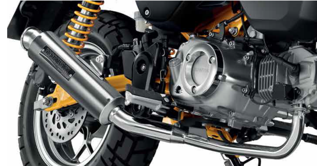  MORIWAKI HONDA MONKEY ZERO TYPE EXHAUST - BLACK CHROME