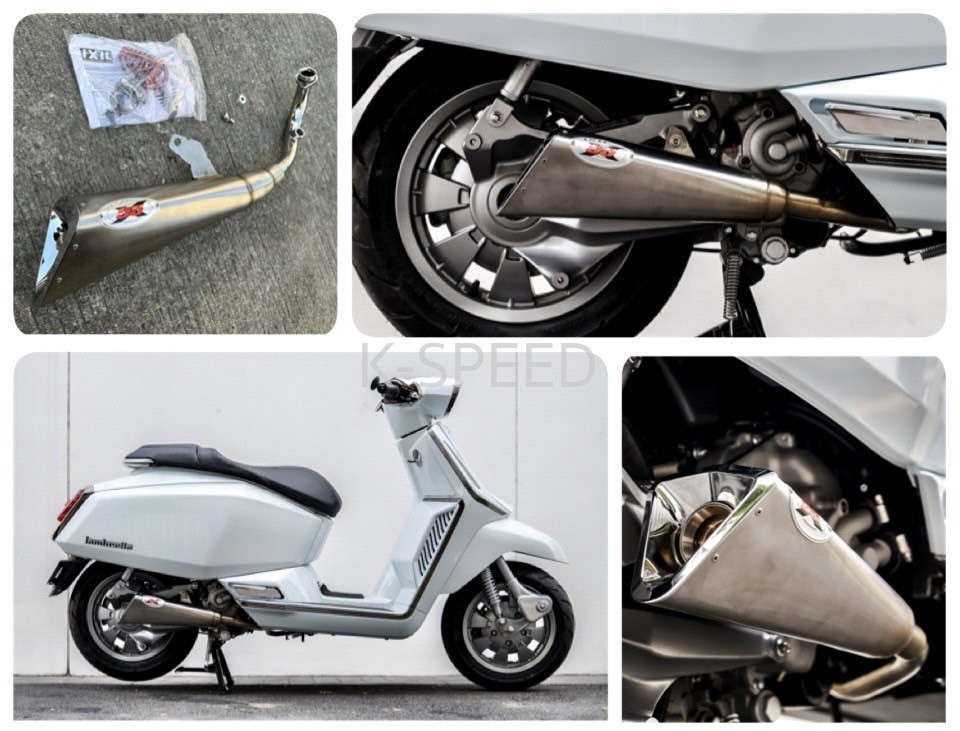 Exhaust IXIL X55 Full System for Lambretta X 300 year 2022 - 2023 famous brand from Spain.