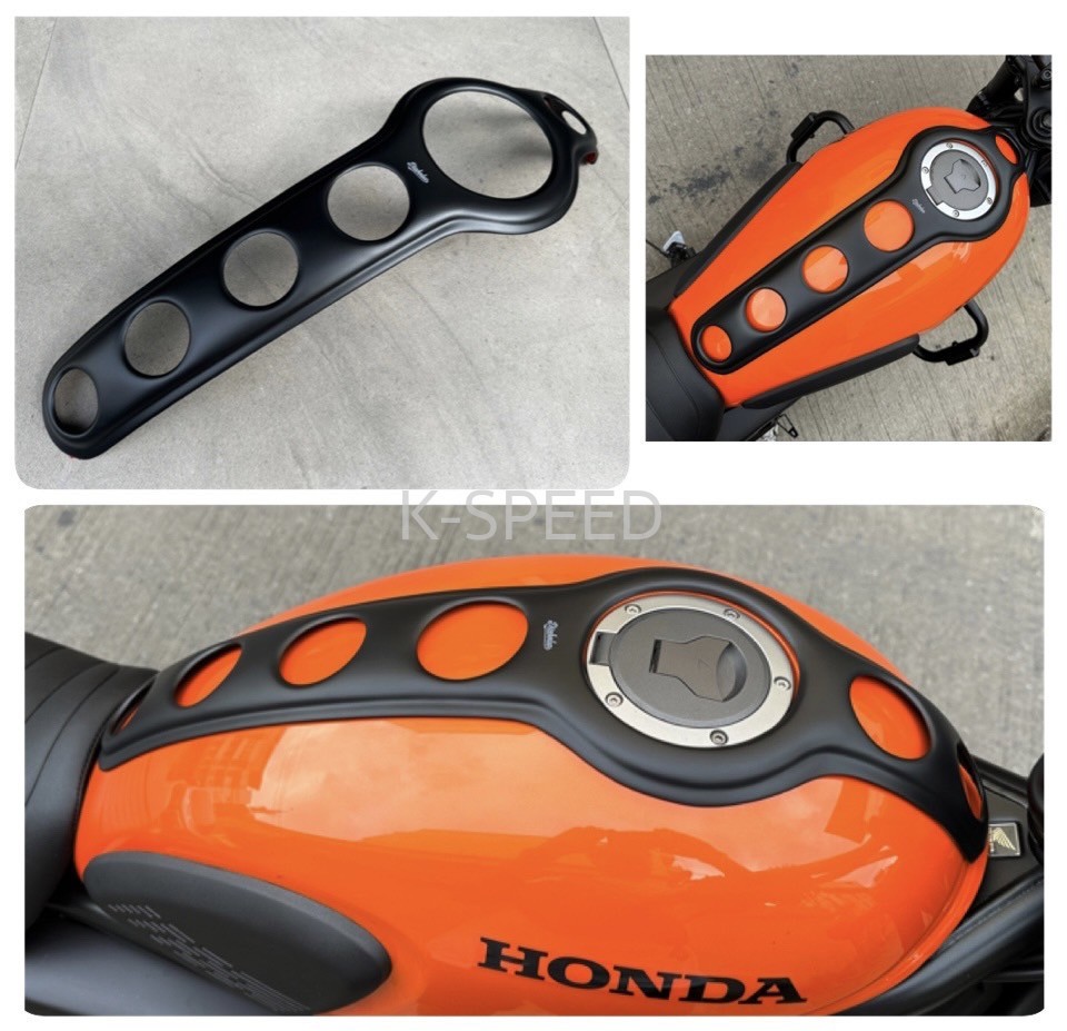 Diabolus fuel tank cover drilled holes for Honda CL300 & 500