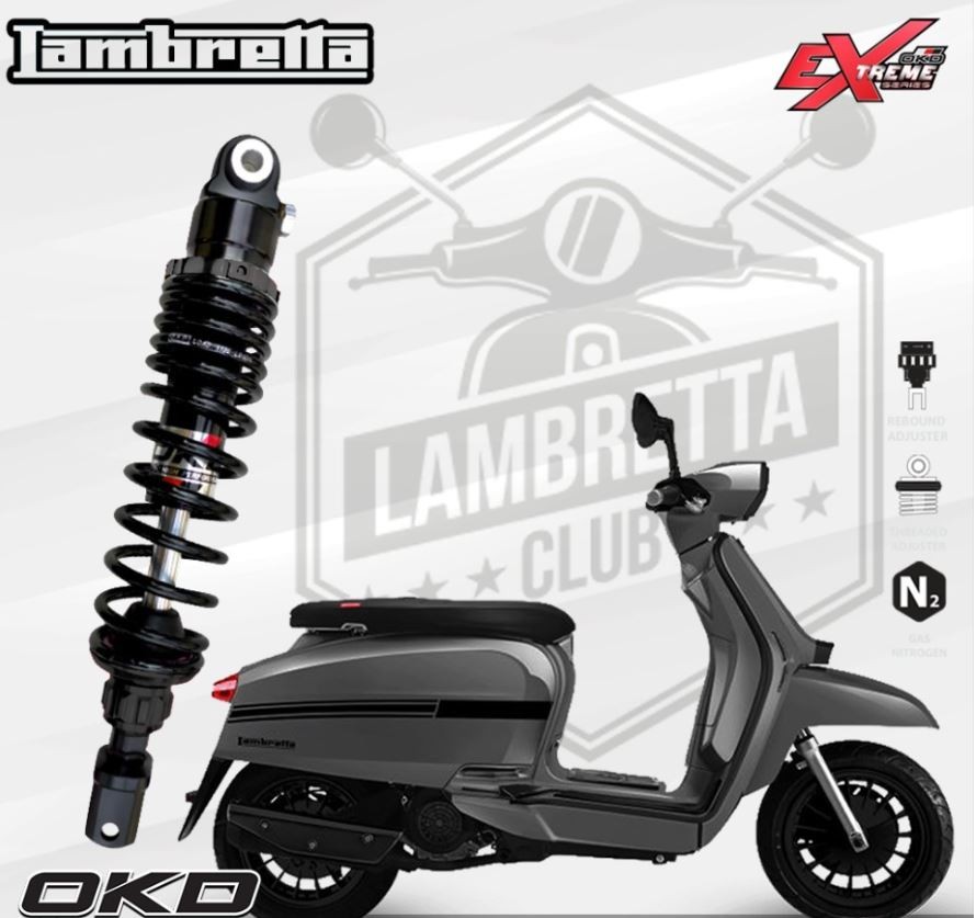 Rear Shock Absorber Extreme Series OKD For Lambretta