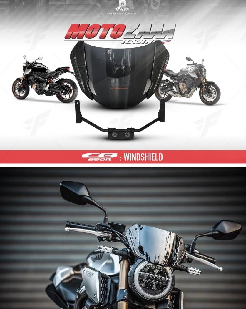 wind shiled front MOTOZAA V1 FOR CB650R 2019 