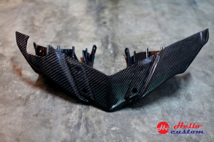 Carbon Front handle cover aerox 155