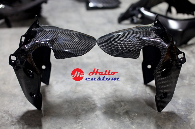 carbon inner front fender cover aerox 155