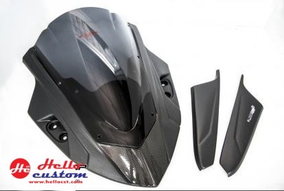 Wind Shield MOTOZAAA FUJIN BLACK FOR HONDA CBR650F