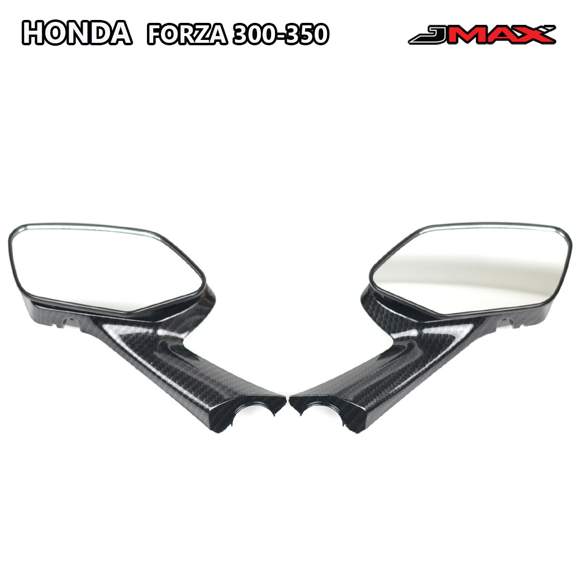  REAR GLASS COVER CARBON ST BY.J MAX FOR HONDA NEW FORZA 350 (2023)