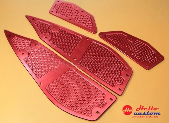 FOOT PEGS-cnc-4 PARTS YAMAHA X-MAX 300 RED