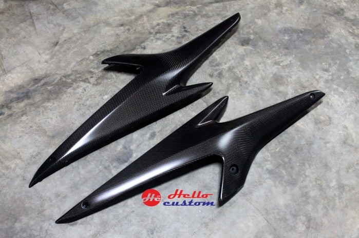Carbon side Z cover L+R AEROX 155