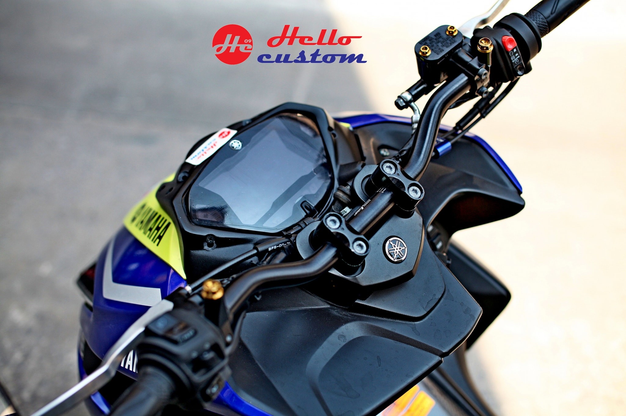Hand set and mane set for custom speedometer frame holder cover (**Not included handle**) Yamaha Aerox 155  2017-2020 