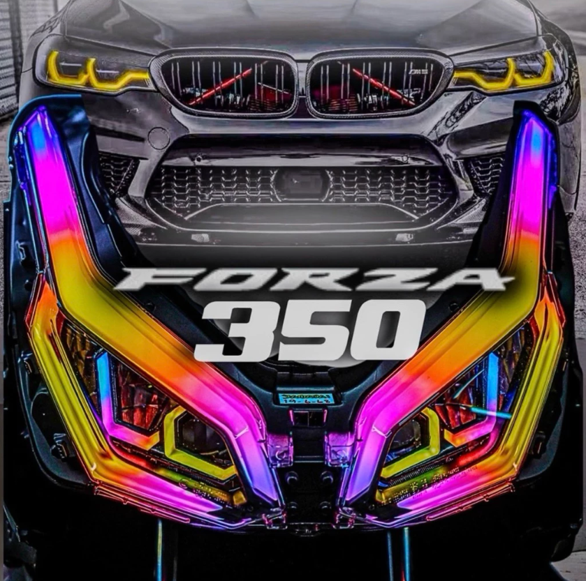 Headlight RGB BMW Design For Honda Forza 350 2023-2025