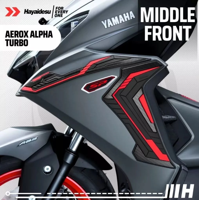 Middle Front Rubber Hayaidesu For Yamaha Aerox155 Turbo 2025-2026