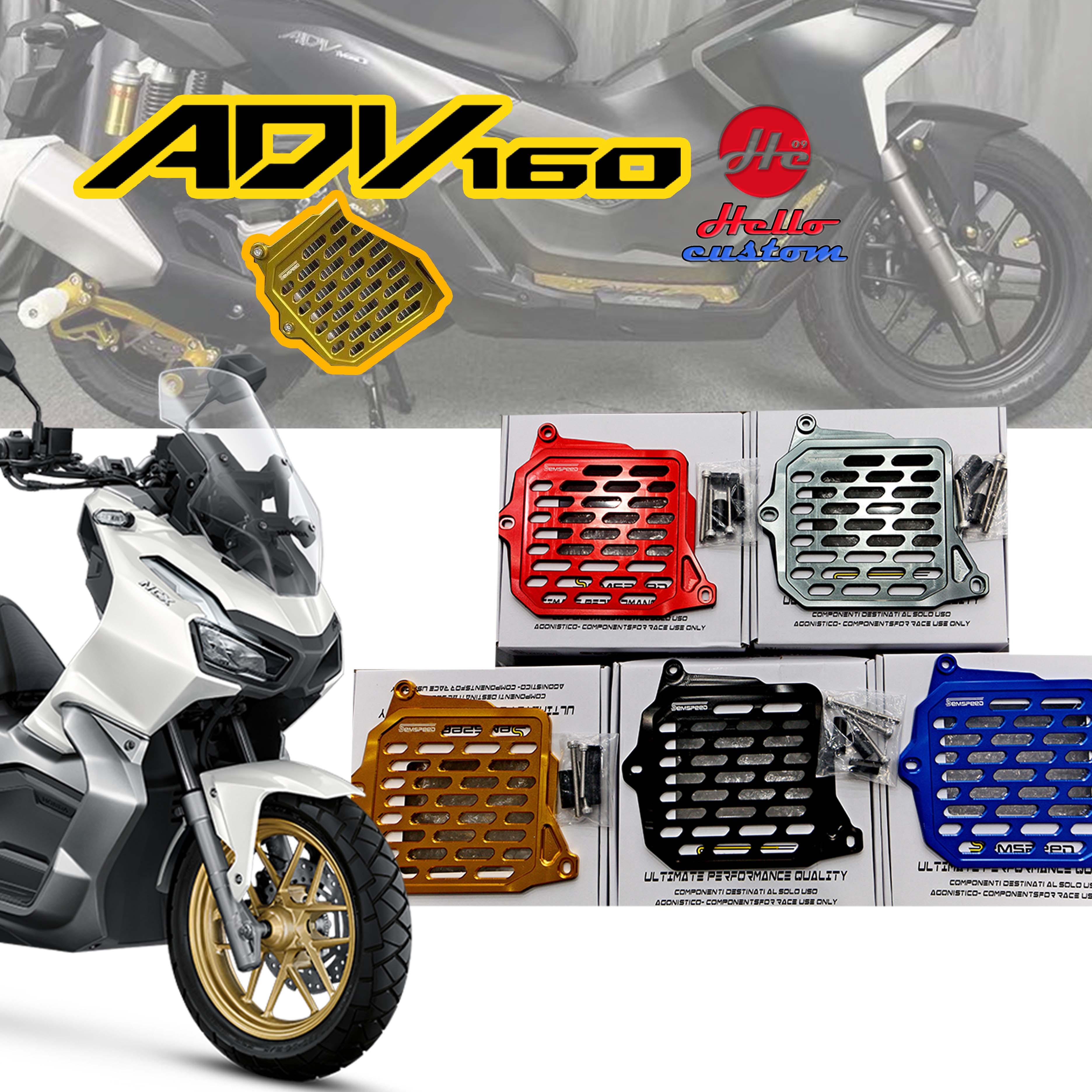 Radiator Cover Semspeed CNC For Honda ADV160 