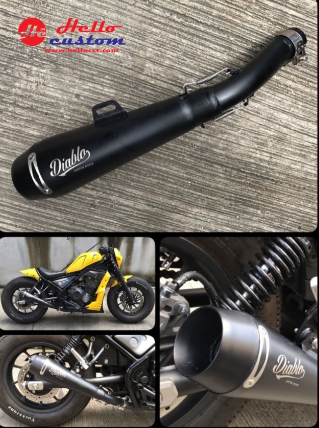 Diablo Dark Thunder Slip on For Rebel500
