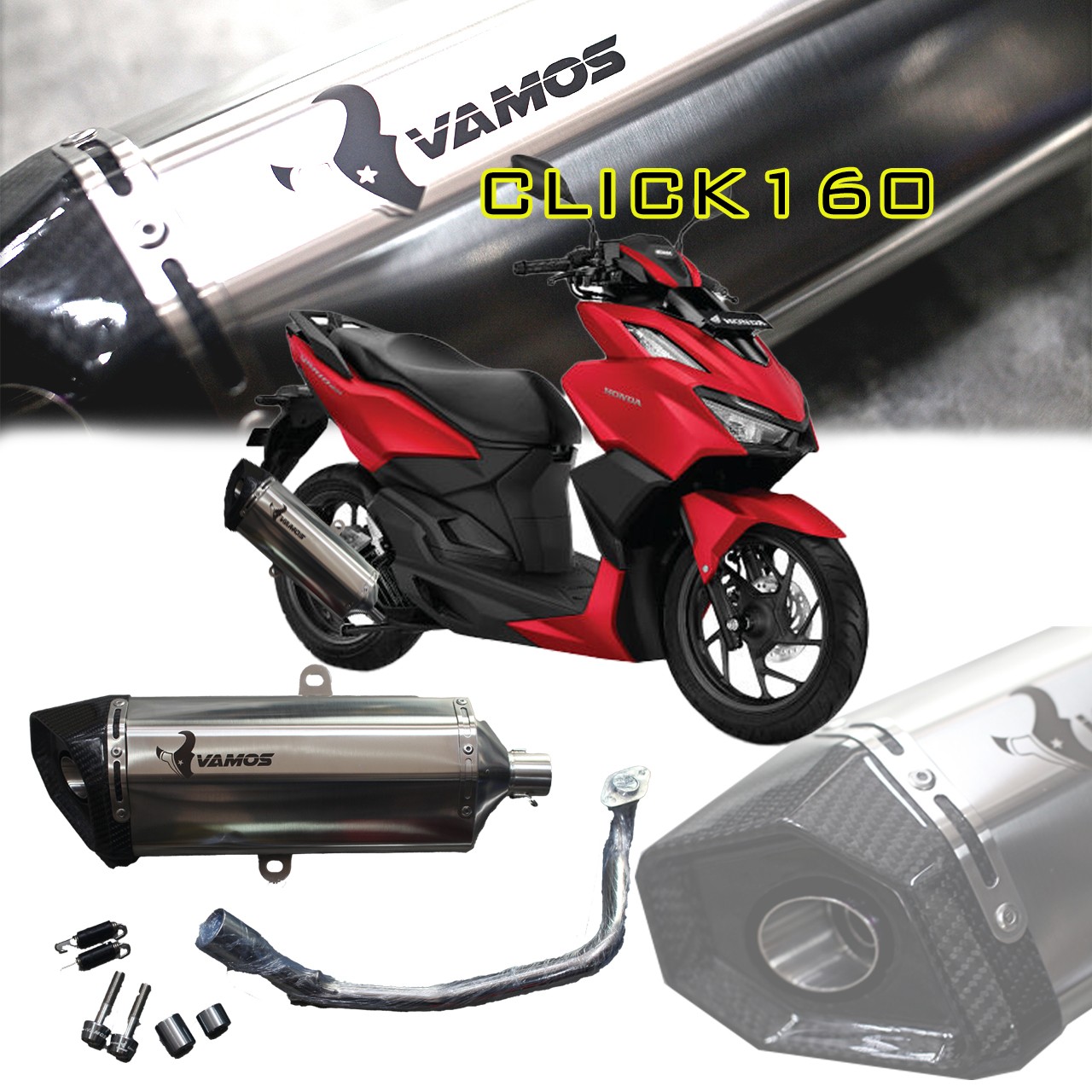 Exhaust VAMOS For Honda Click 160 