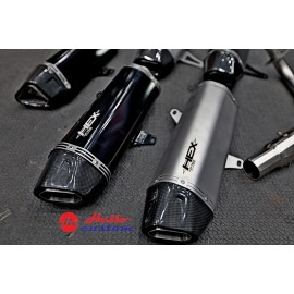  Exhaust PR2 ( HEX )  All New Forza 300 350  ( BLACK )