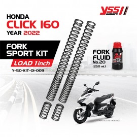 FORK SPORT KIT YSS Load 1 inch For Honda CLICk160 2022' >